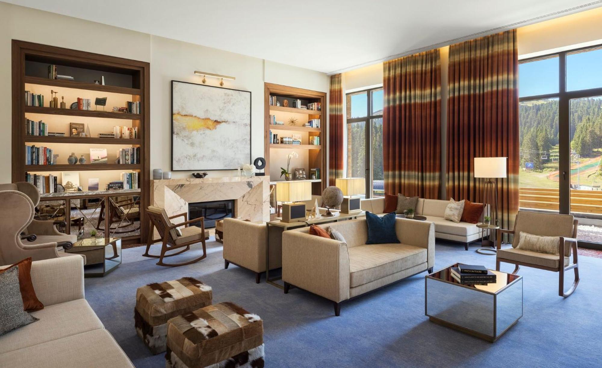 Viceroy Kopaonik Serbia Eksteriør bilde The living room of the 2018 Presidential Suite